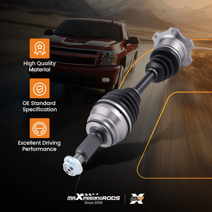 Front Driver Side CV Joint Axle Shaft Assembly for Chevrolet GMC