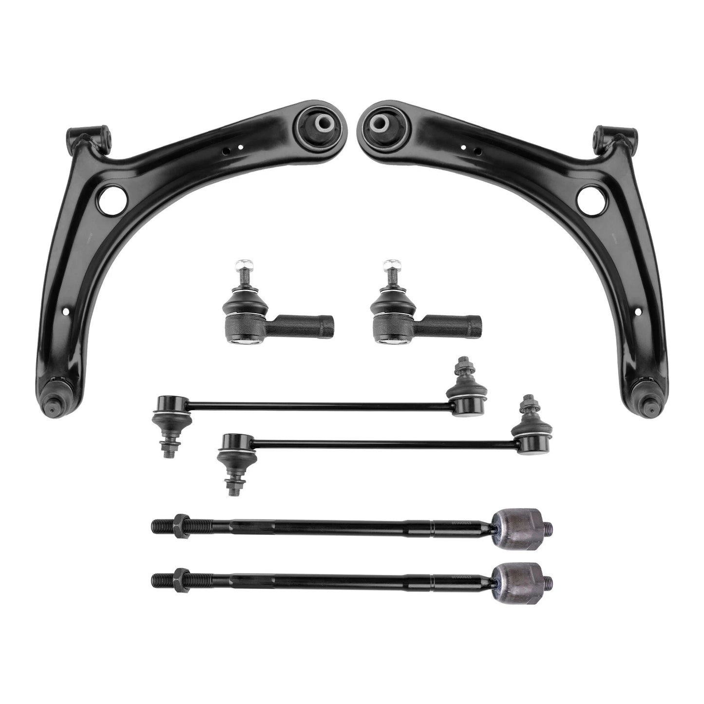 8x Front Control Arm Ball Joint and Tie Rod Kit for 2007–2013 Lancer Outlander