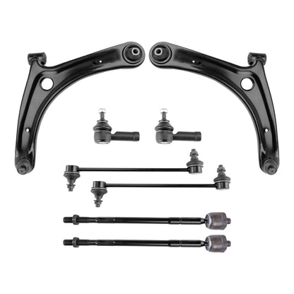 8x Front Control Arm Ball Joint and Tie Rod Kit for 2007–2013 Lancer Outlander