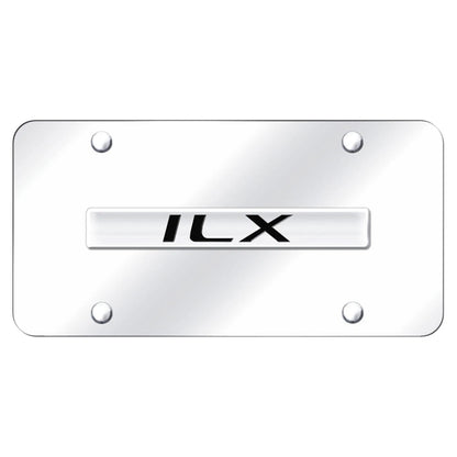 Chrome Name on Chrome License Plate - Officially Licensed for Acura ILX