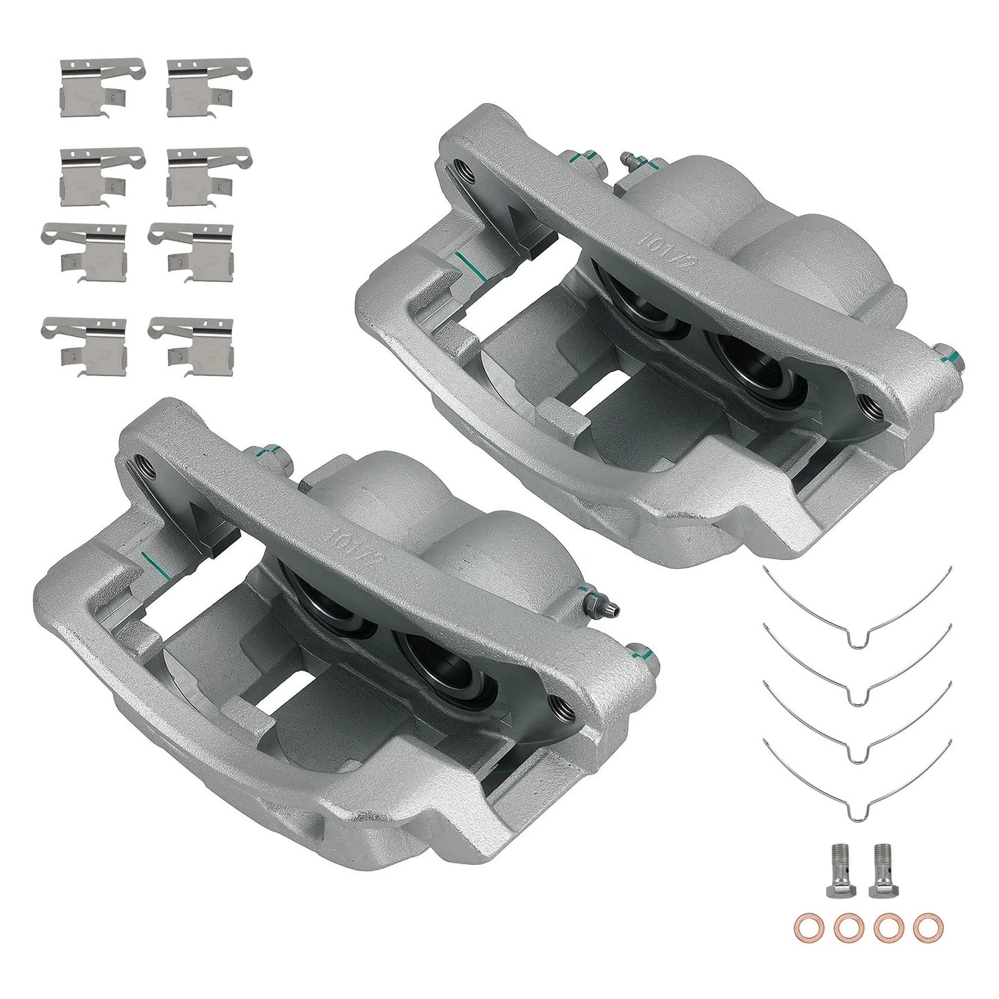 Front Disc Brake Caliper Set for Ford F-250 F-350 Super Duty Excursion (2011–2016)