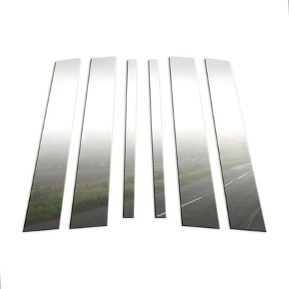 6Pc Chrome Pillar Post Covers for Mercedes GL (2007–2012)