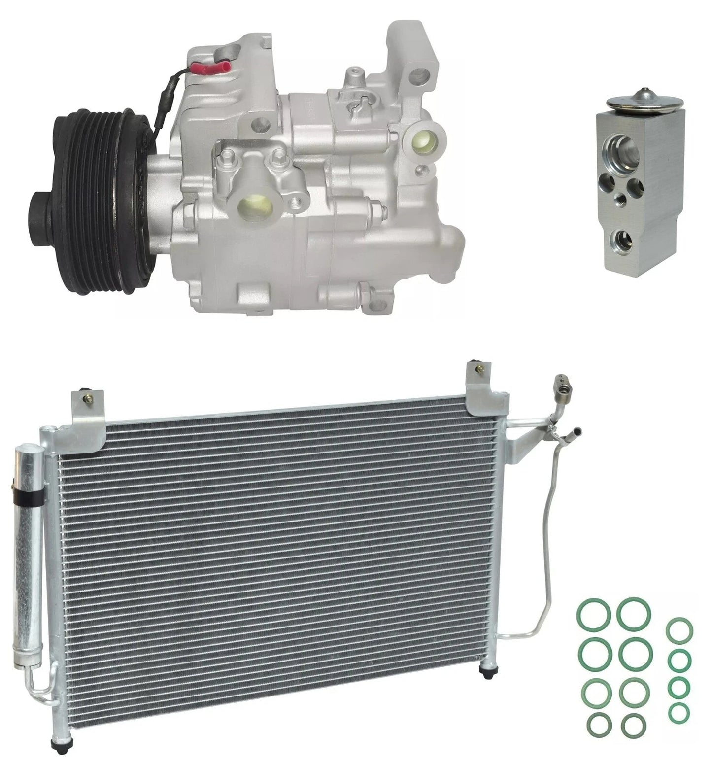 AC Compressor Kit with Condenser for Mazda CX-7 2.3L Turbo (2007–2012)