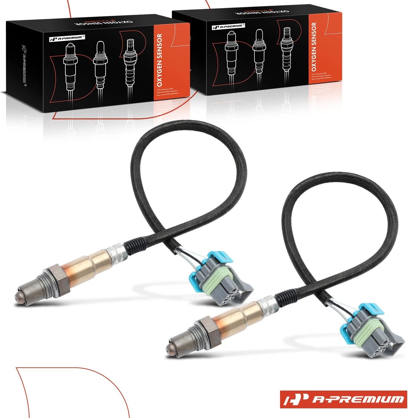 2X O2 Oxygen Sensors for Silverado 2500 3500 (2001–2002)