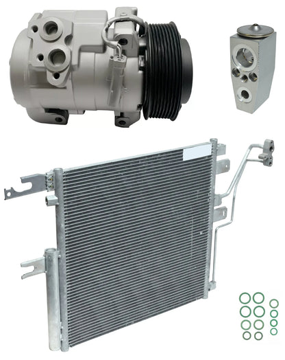 AC Compressor Kit with Condenser for Dodge Ram 3500 6.7L Turbo (2013–2018)