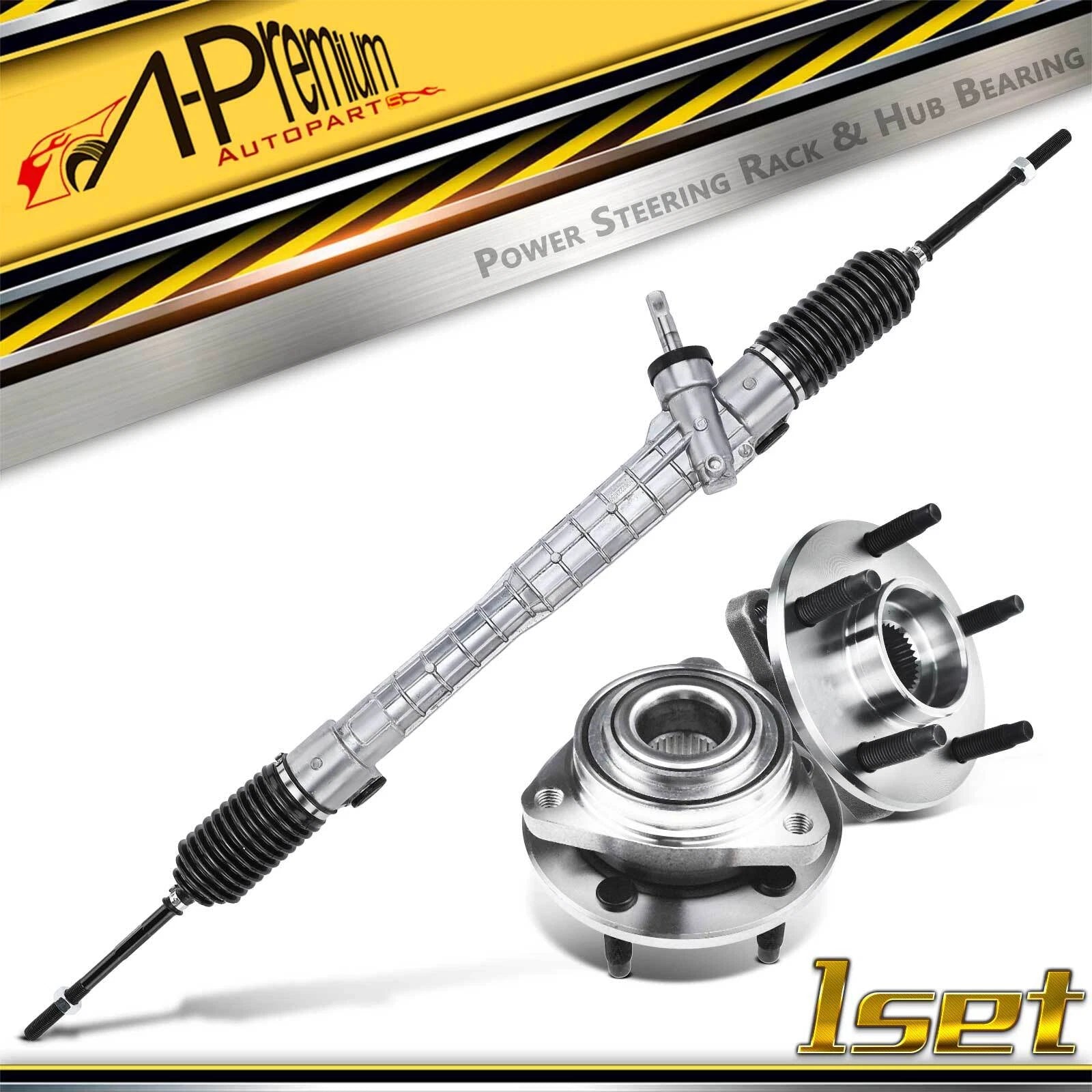 3X Front Rack and Pinion Hub Bearing Kit for Pontiac G6 (2005–2007)