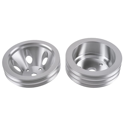2&3 Groove Pulley for Chevrolet SB 265–400 (1960–1969) Aluminum Long Pump Kit