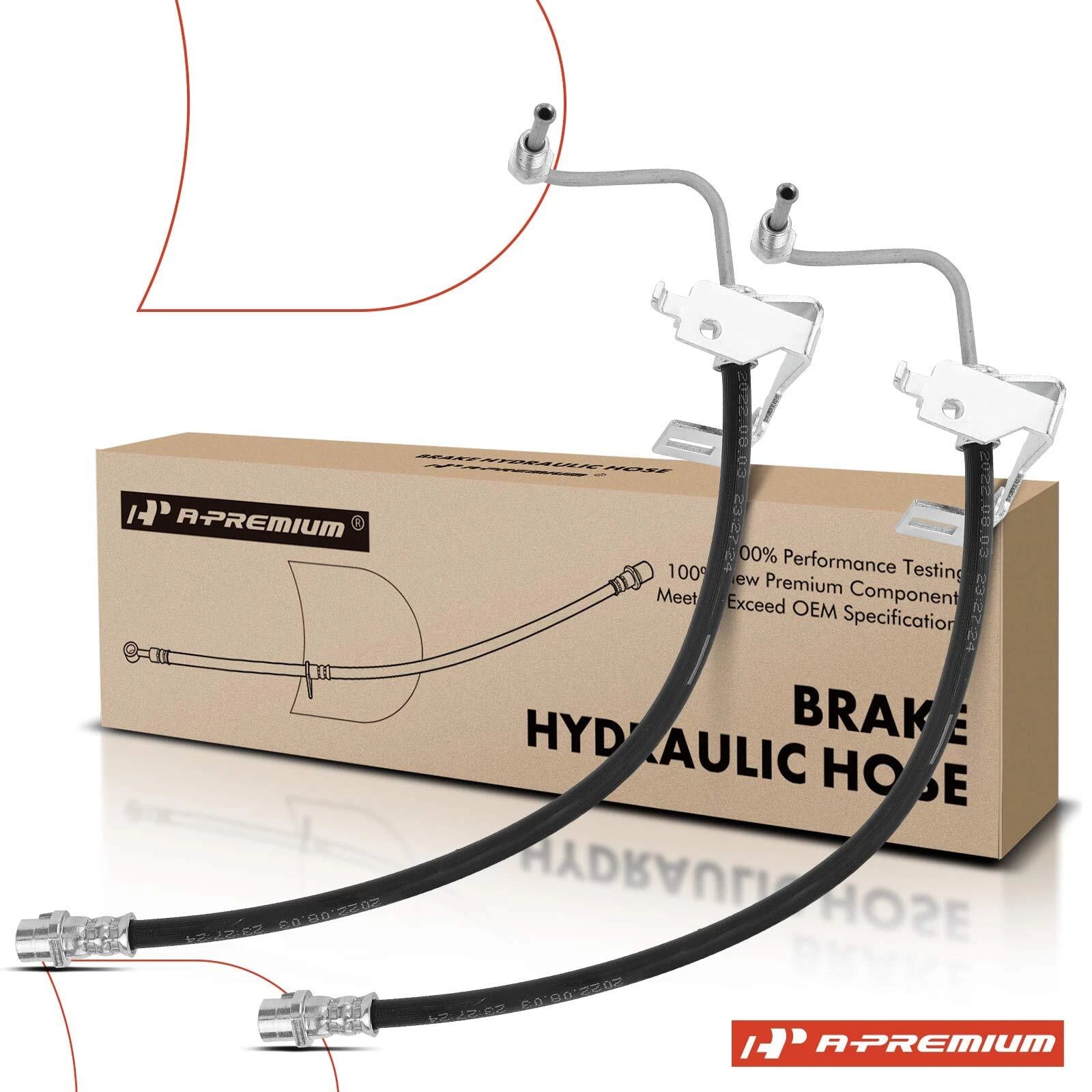 2X Rear Brake Hydraulic Hose for Chevy Cruze (2011–2016)