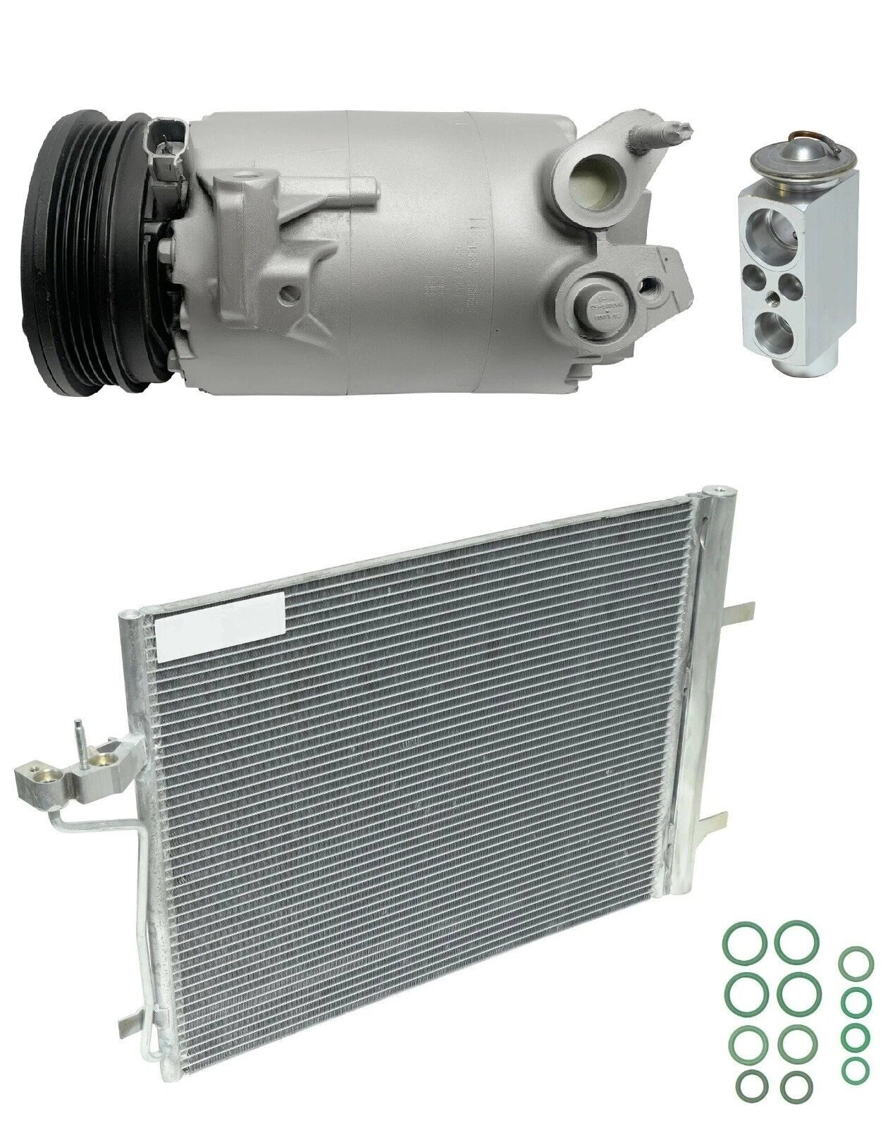 A/C Compressor Kit with Condenser Replacement for Ford Escape 2.5L (2016–2016)