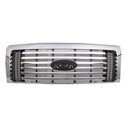 Replacement Chrome Plastic Front Grille For 2010-2012 Ford Pickup Ford Lightduty