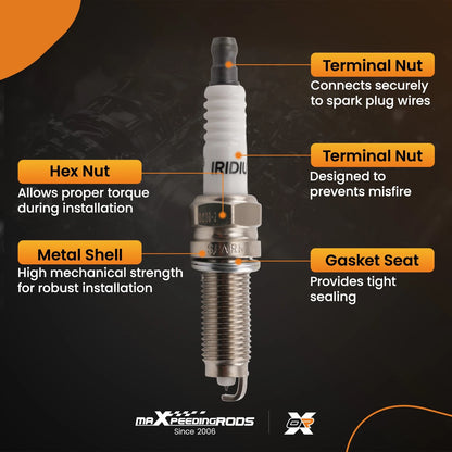 Iridium Spark Plugs for Acura TSX 2.4L (2009–2014)