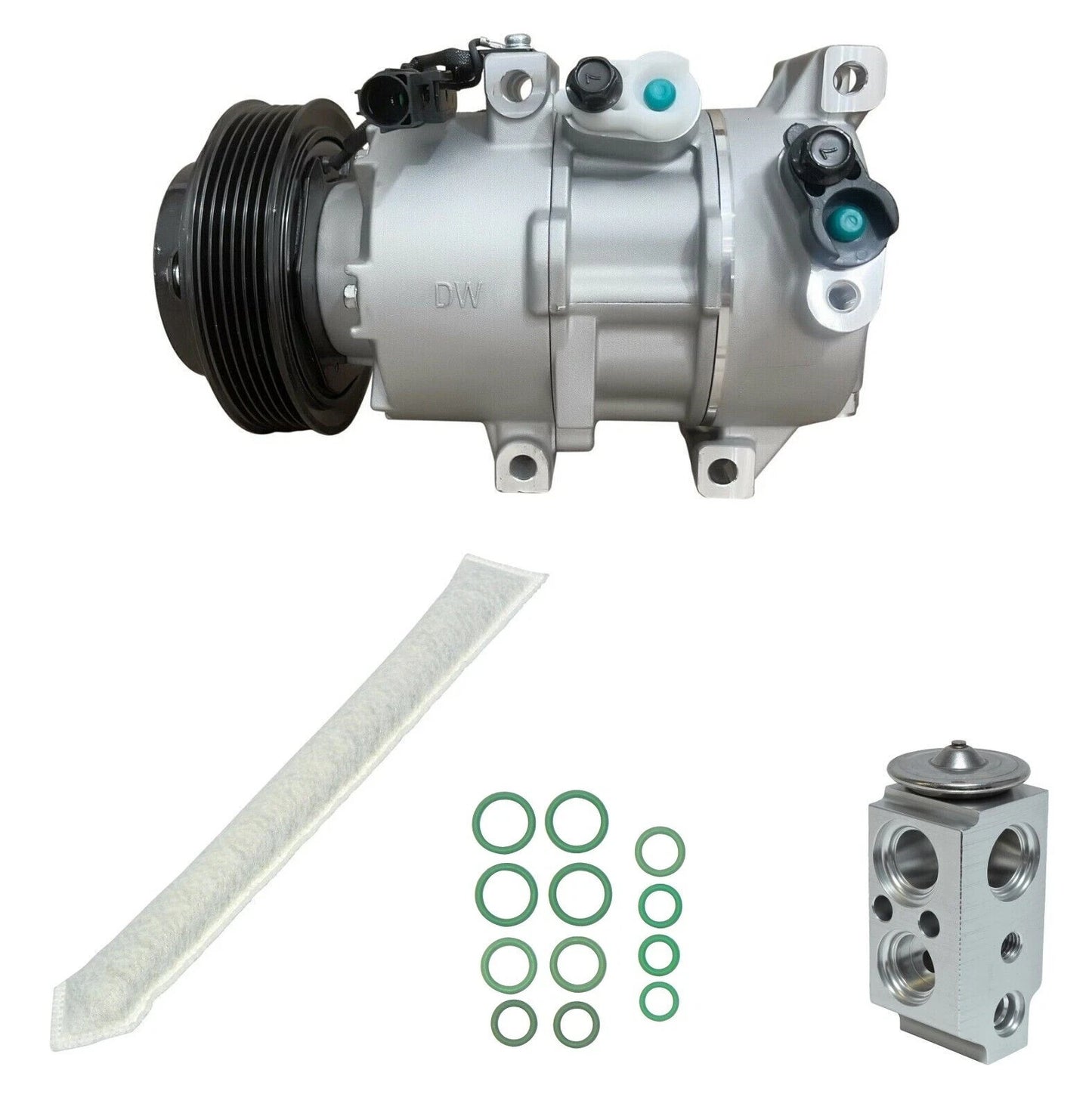 A/C Compressor Kit Replacement for Hyundai Veloster 1.6L (2016–2017)