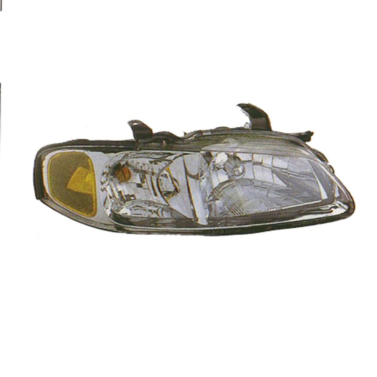 Driver Side Head Light Assembly w/Chrome Bezel for 2002-2003 Nissan Sentra