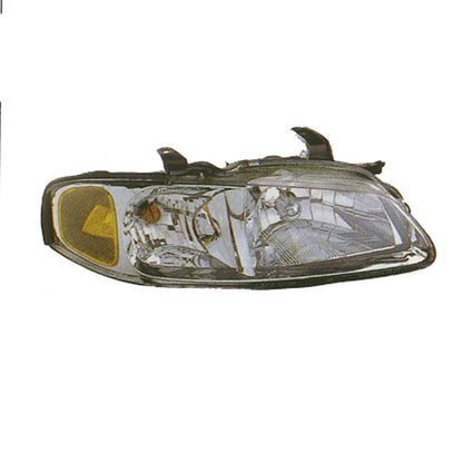 Driver Side Head Light Assembly w/Chrome Bezel for 2002-2003 Nissan Sentra