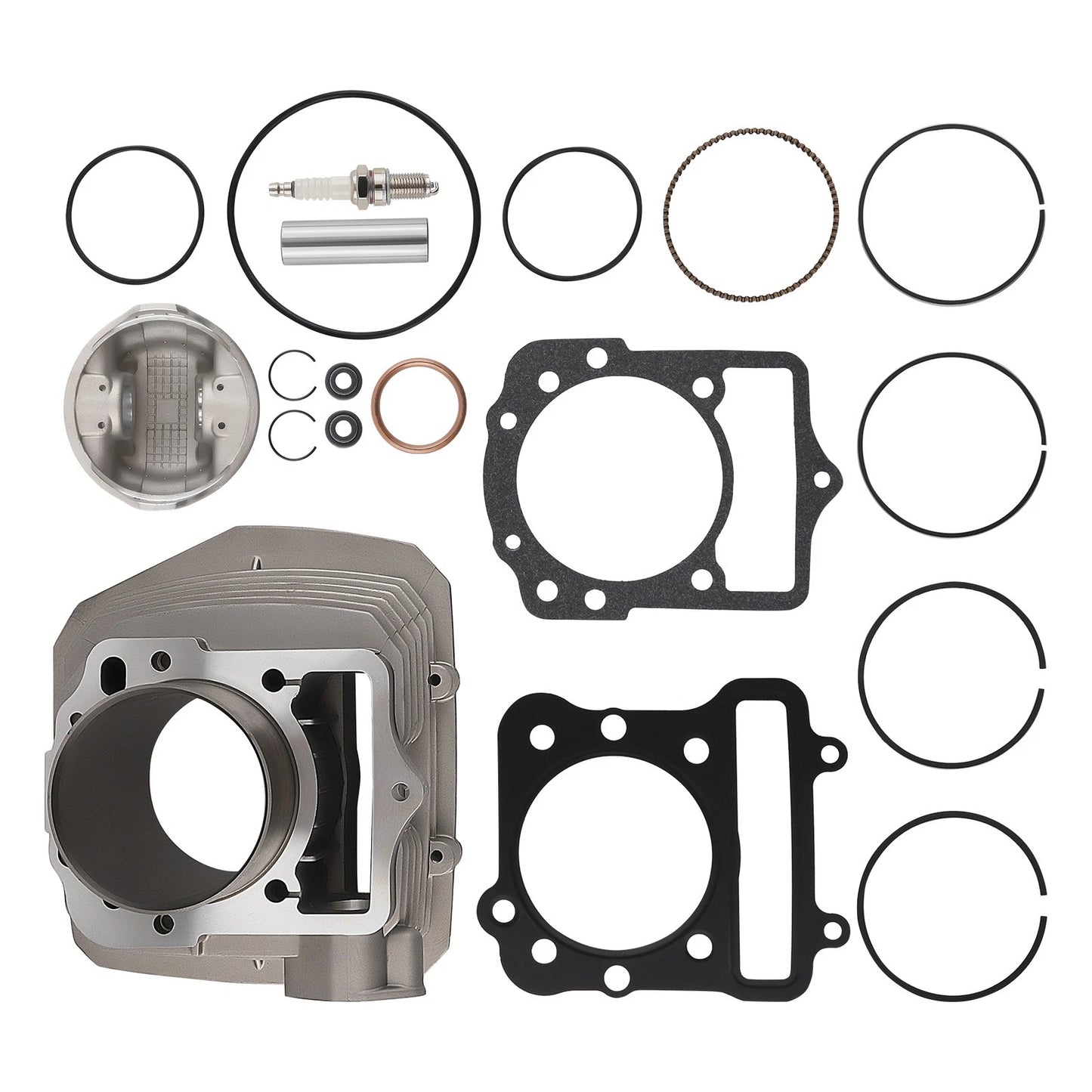Cylinder Piston Gasket Top End Rebuild Kit for Kawasaki Bayou 300 (1989–2005)