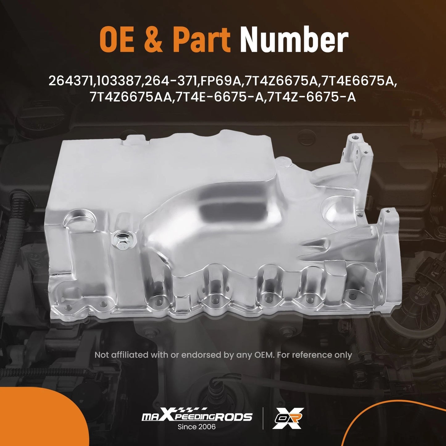 Aluminum Engine Oil Pan for Ford Edge Flex Fusion (2011–2018)