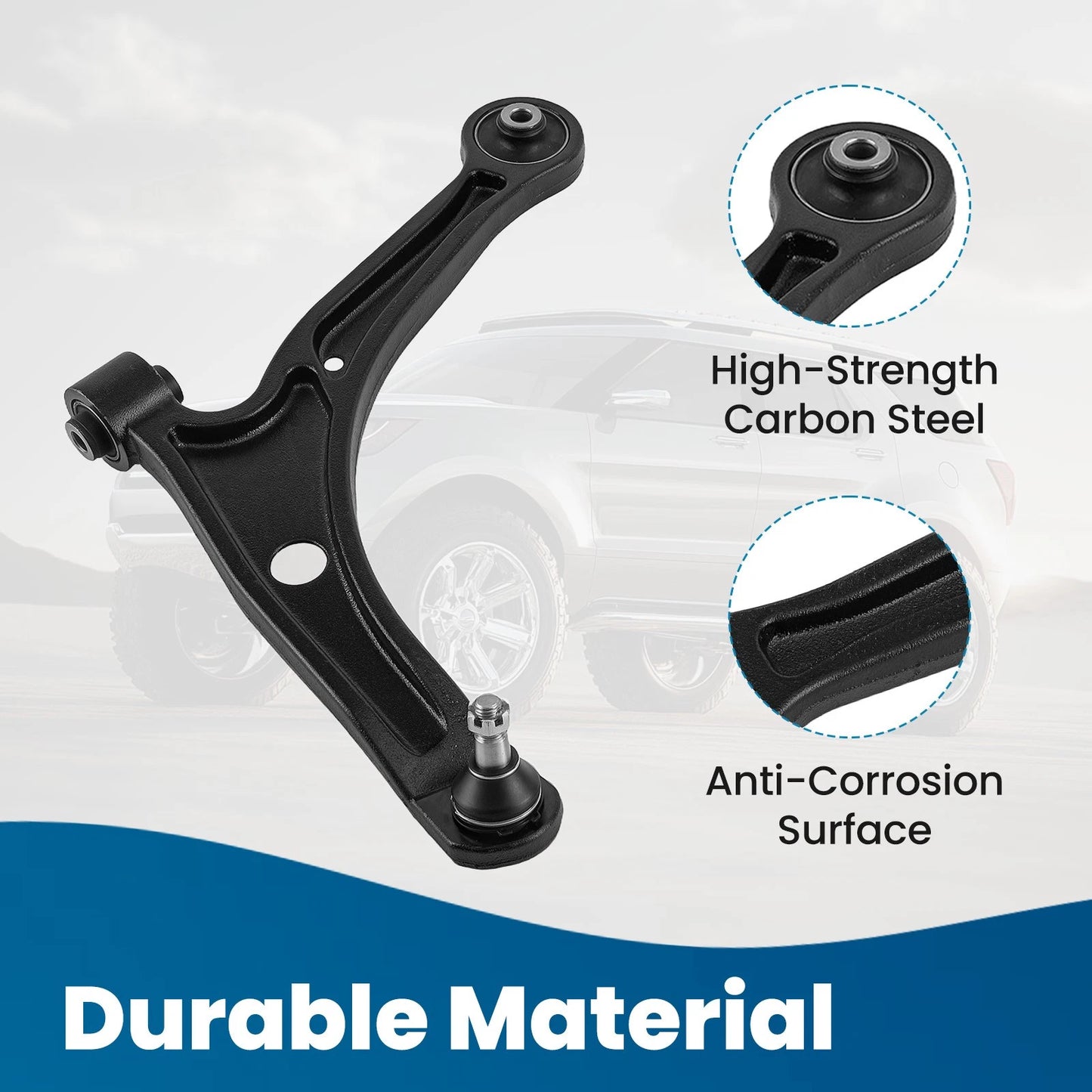 Front Lower Control Arms with Ball Joints for Honda Pilot (2003–2008)