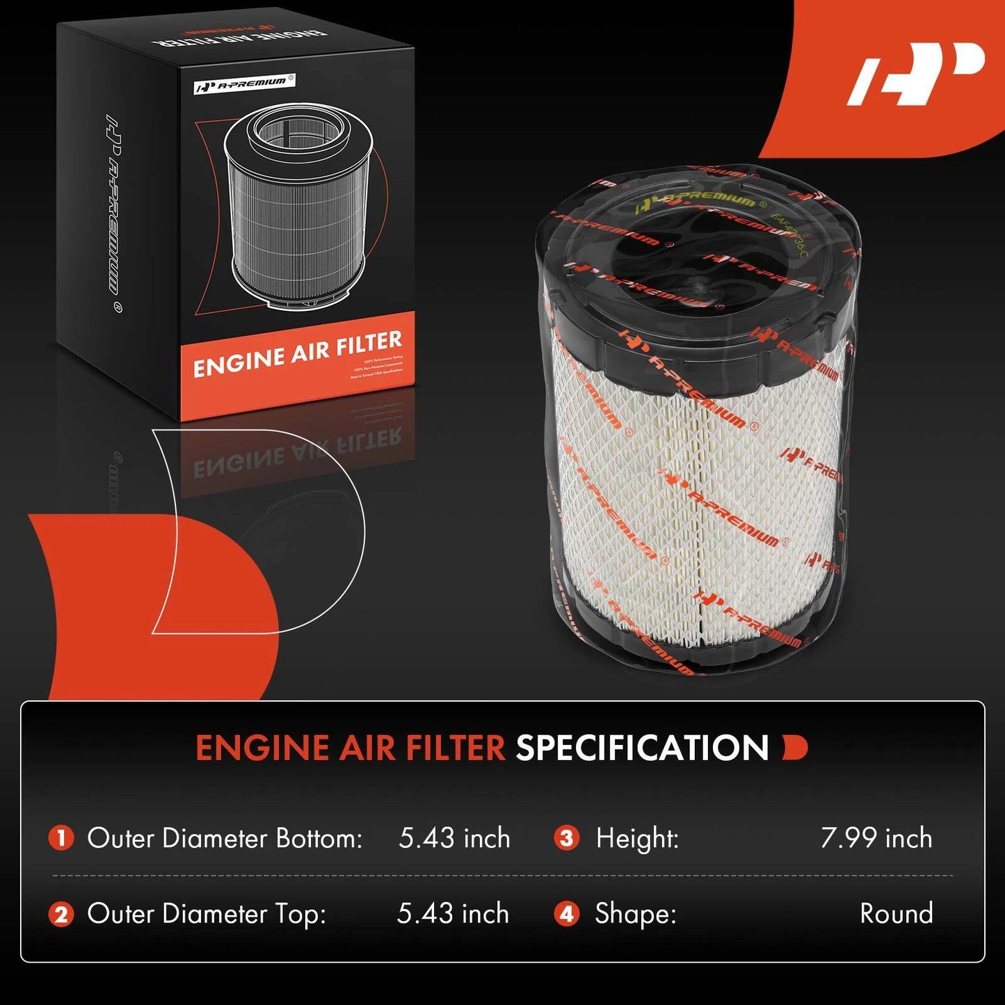 2X Engine Air Filter for Chevrolet Cobalt (2005–2007)