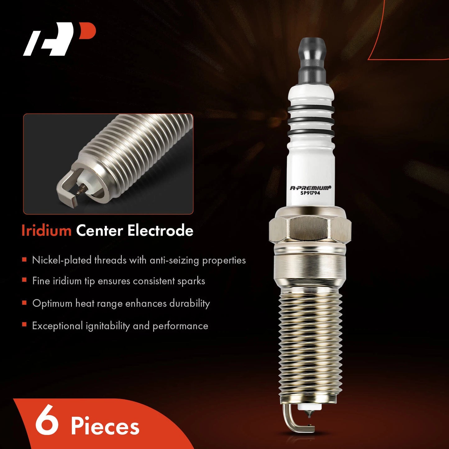 6x Iridium Platinum Spark Plugs for Ford Expedition (2019)