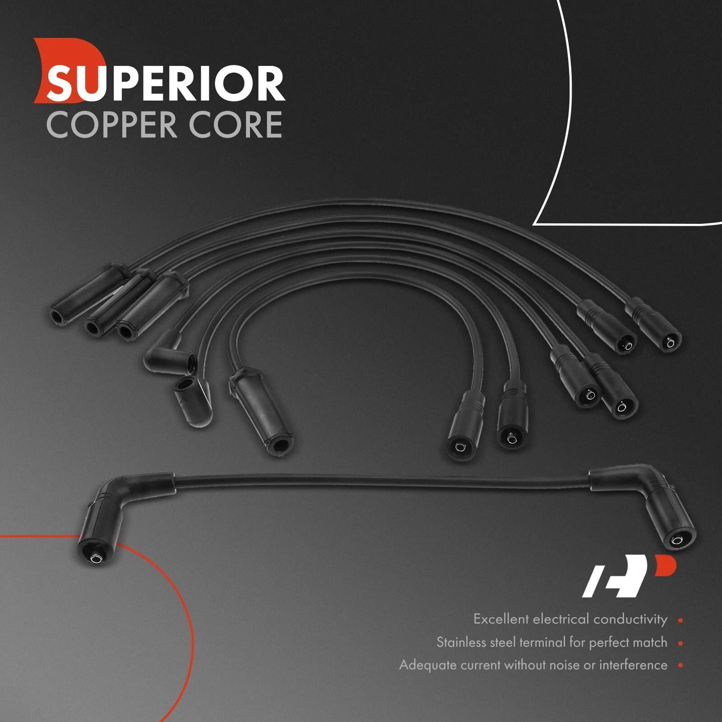7x Spark Plug Wire Set for Chevrolet Silverado 1500 (2002–2006)