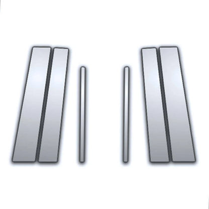 6 Pc Chrome Pillar Post Covers for Toyota Highlander (2001–2007)