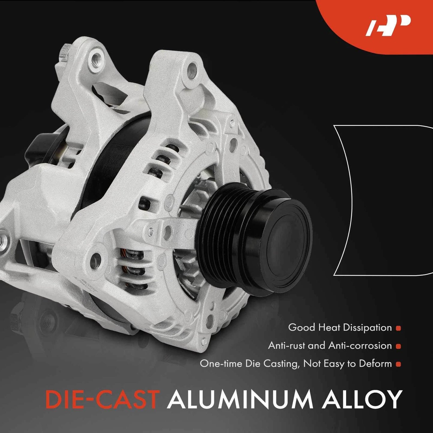 Alternator for Chevy Camaro (2016–2023) 3.6L V6 150A 6-Groove Pulley