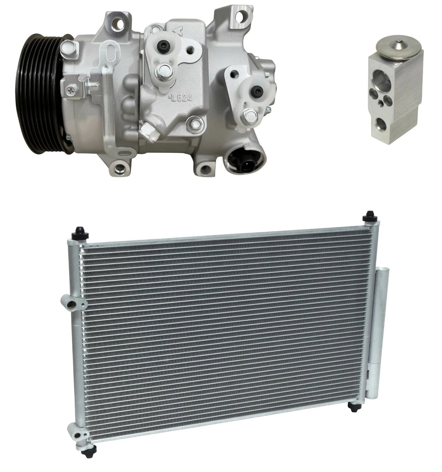 A/C Compressor Kit With Condenser for Pontiac Vibe (2009–2010)