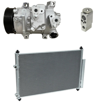 A/C Compressor Kit With Condenser for Pontiac Vibe (2009–2010)