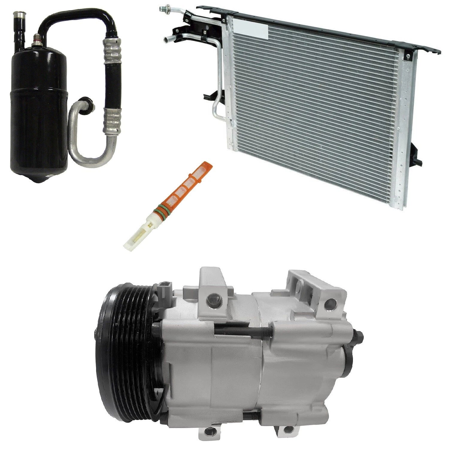 AC Compressor Kit with Condenser for Ford Escape 2.0L (2001–2002)