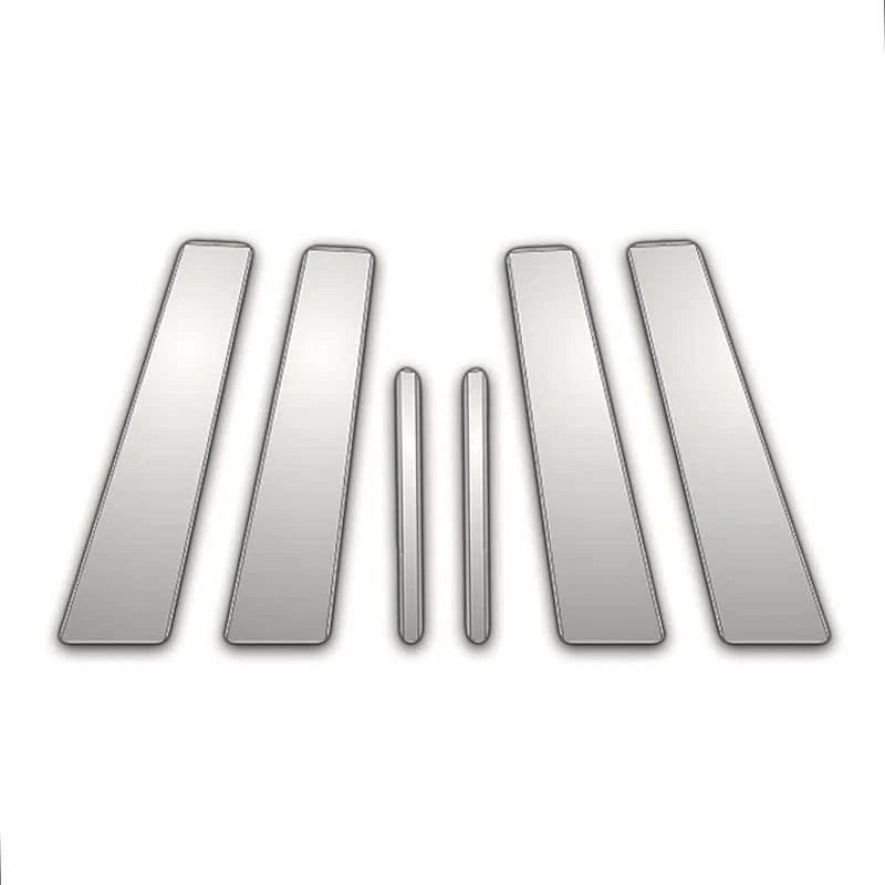 Chrome Pillar Post Covers 6Pc for Jaguar S-Type (2003–2007)