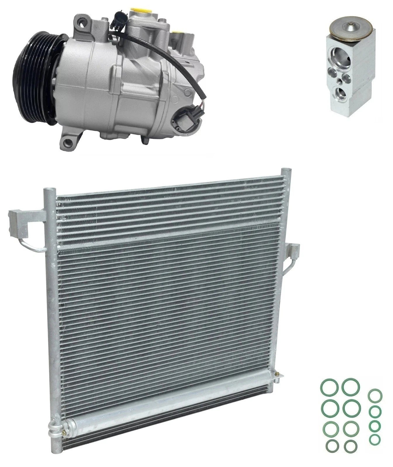 AC Compressor Kit w Condenser for Mercedes GL63 AMG 4.7L (2014–2014)