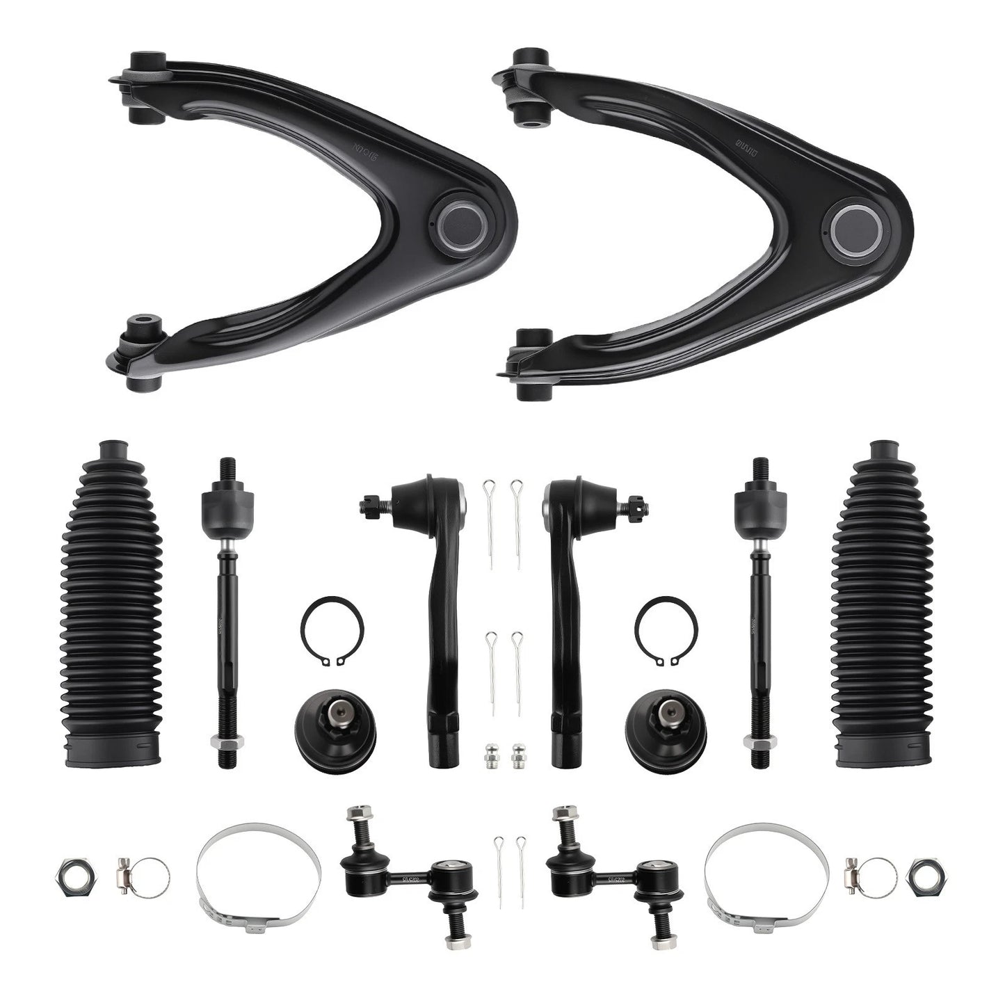 12x Front Upper Control Arms, Tie Rods, Sway Bar for 1997-2001 Honda CR-V (2.0L)