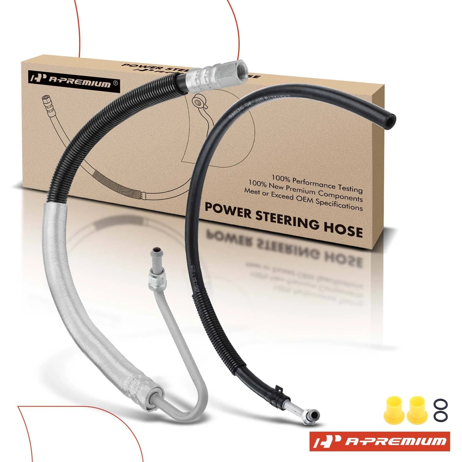 2X Power Steering Pressure & Return Line Hose for Chevrolet Cavalier (1995–2005)
