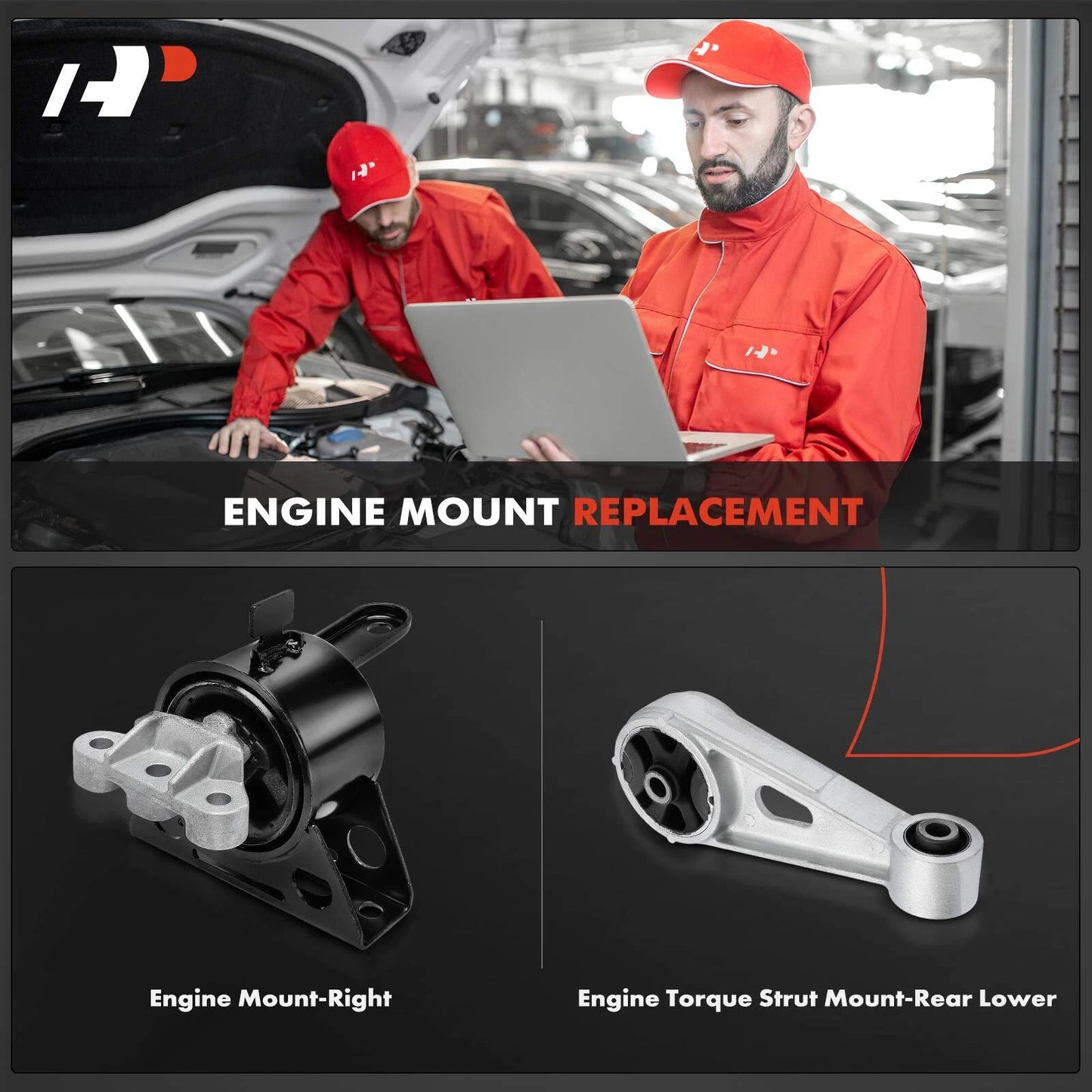 2X Engine Motor & Torque Strut Mount for Chevy Spark (2013–2015)