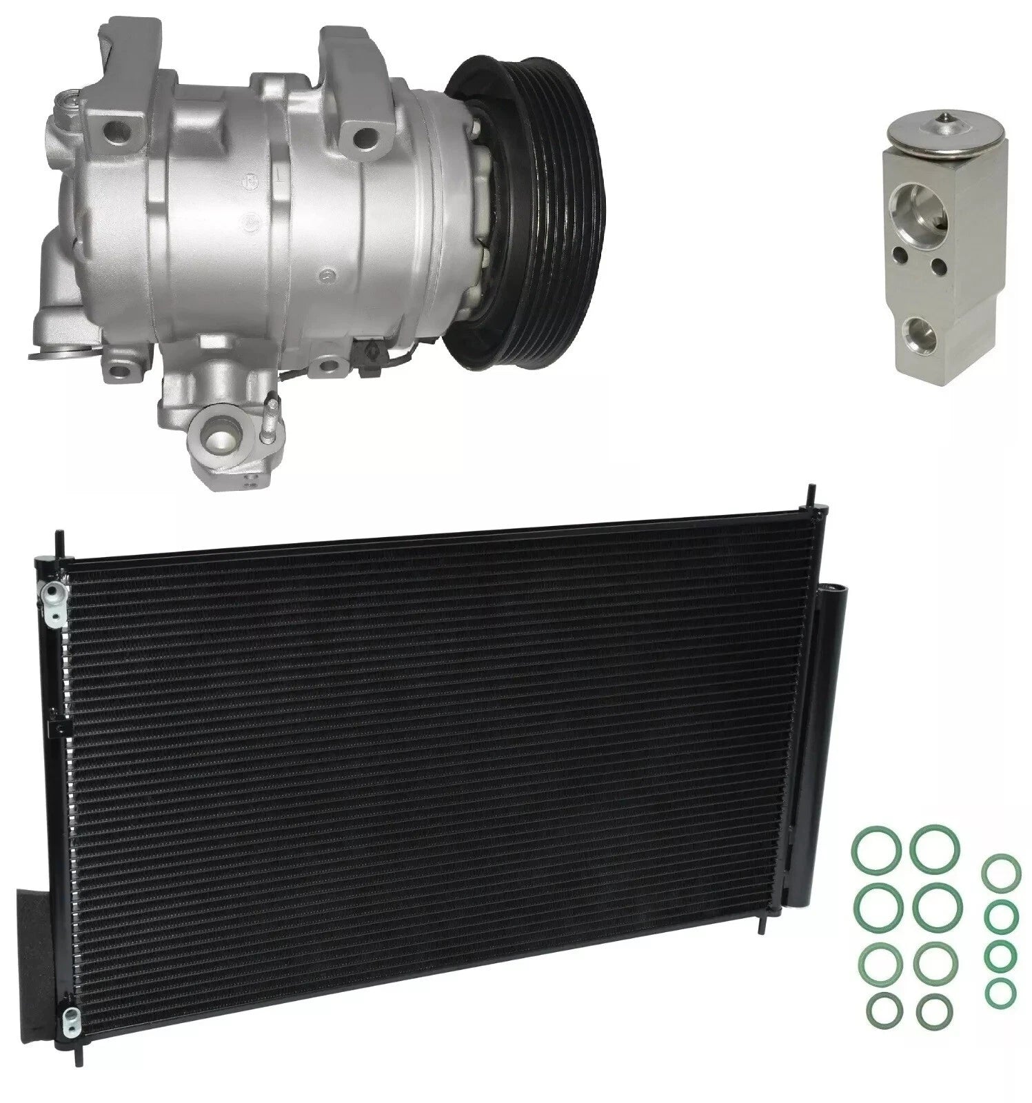A/C Compressor Kit With Condenser for Honda Odyssey 3.5L (2009–2017)