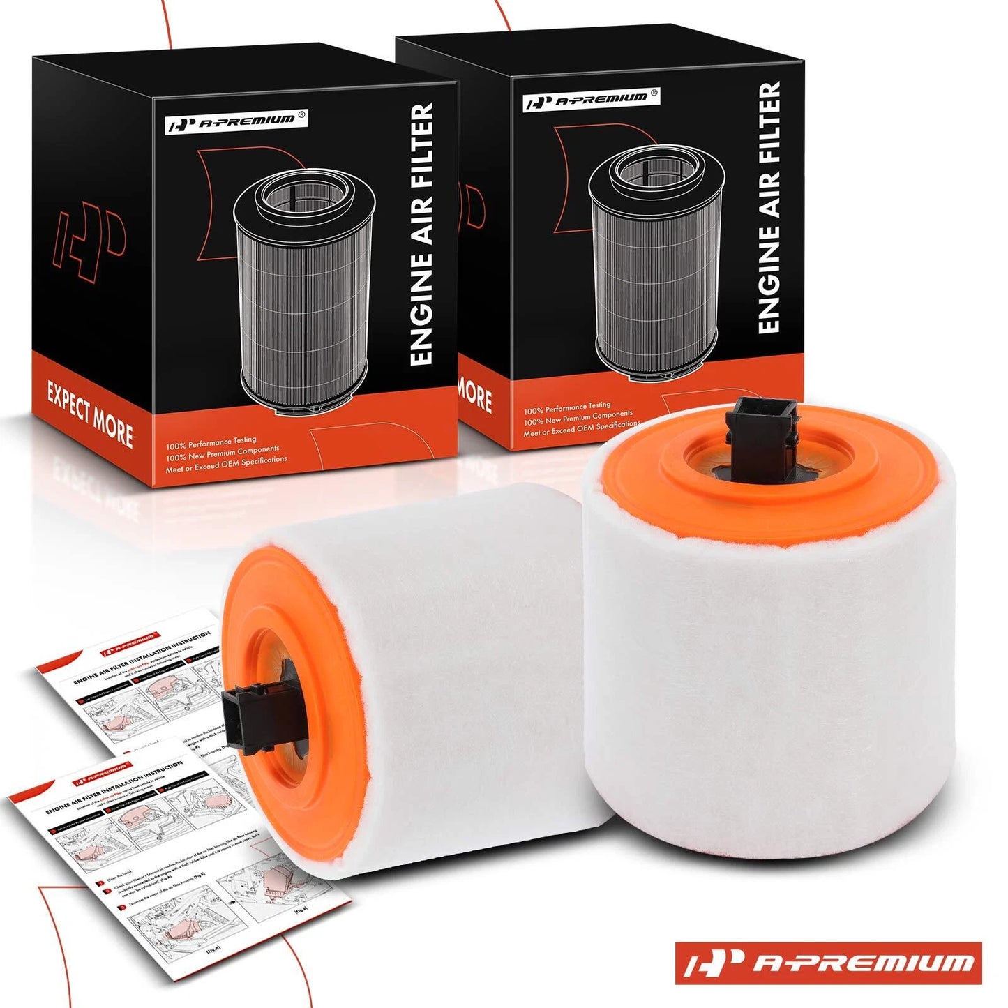 2X Engine Air Filter for Chevrolet Cruze Cadillac ATS (2016–2019)