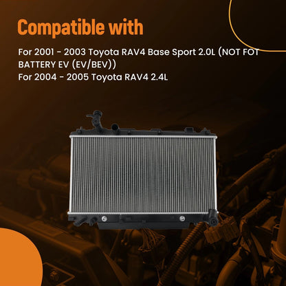 Coolant Radiator Assembly for Toyota RAV4 (2001–2005)