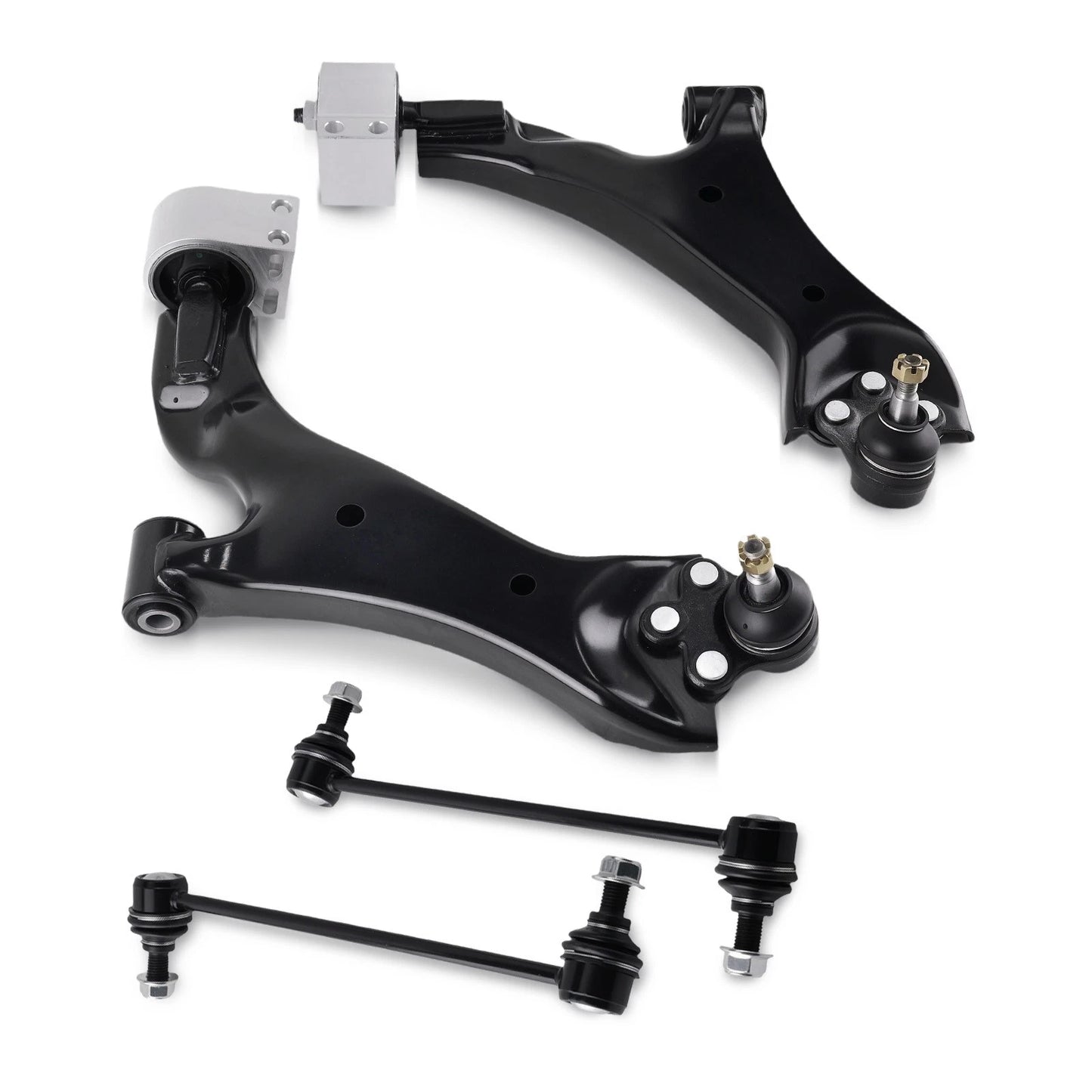 4× Front Lower Control Arms and Sway Bar Links for 2012–2015 Chevrolet Captiva Sport