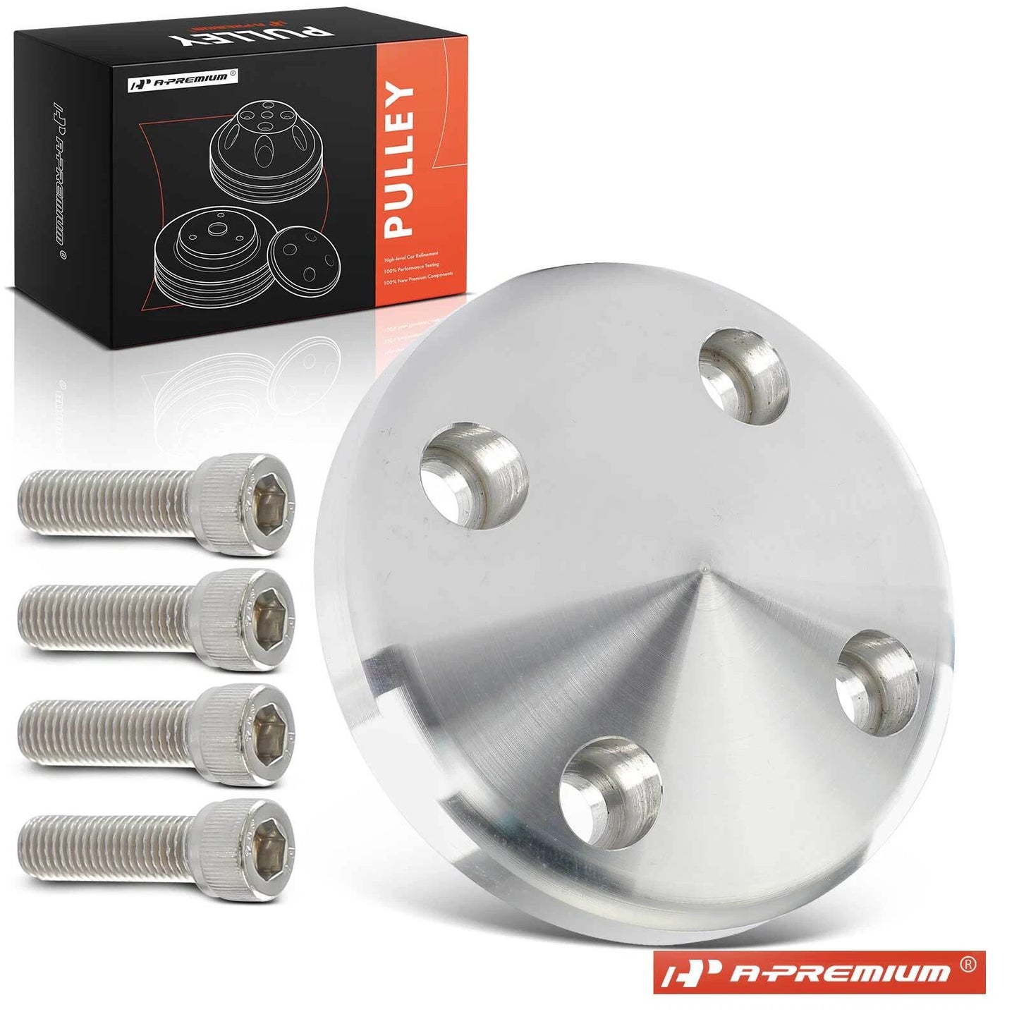 Aluminum Water Pump Nose Cone Pulley Cover for Chevy SBC (1969–1985)
