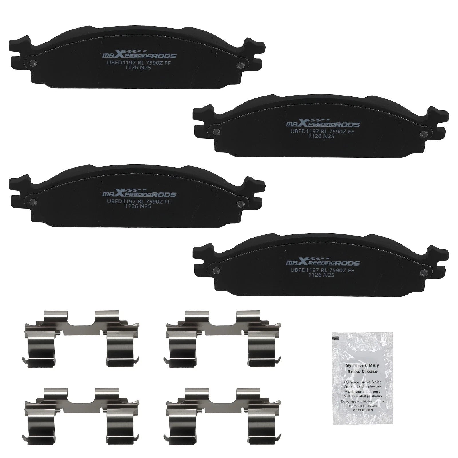 Front Ceramic Brake Pads for Ford Explorer and Flex (2011–2019)