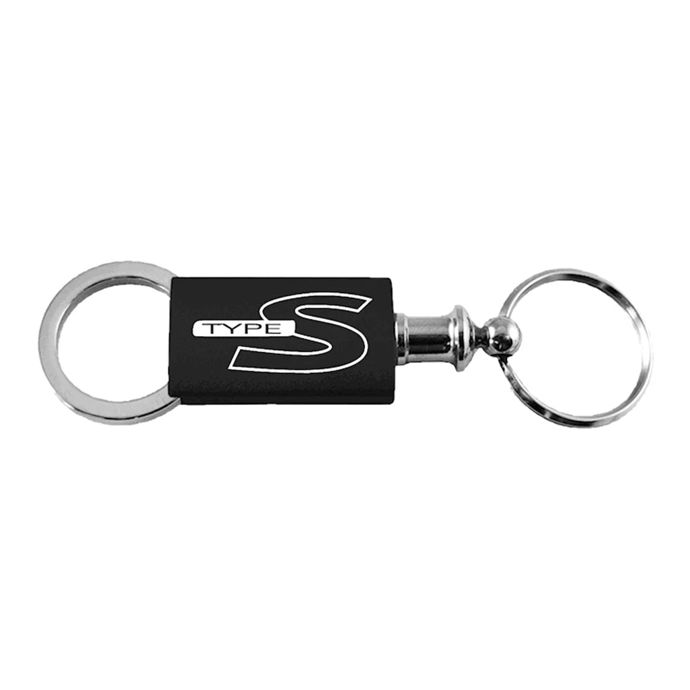 Black Anodized Aluminum Valet Keychain - Officially Licensed for Type S