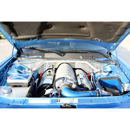 Brushed Stainless Firewall Cover with Chrome Cap for Dodge Challenger (2008–2011)