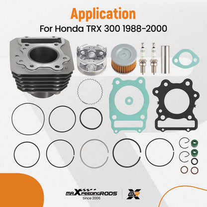 Cylinder Piston Top End Rebuild Set for Honda TRX300 Fourtrax (1988–2000)