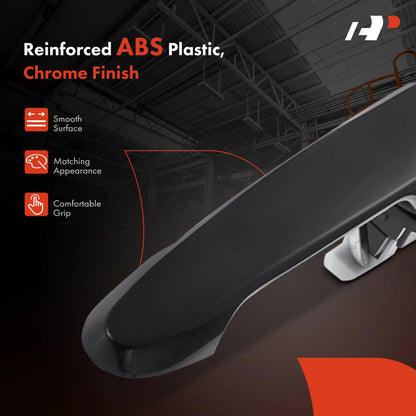 2X Rear Black Exterior Door Handle for Chevrolet Cobalt (2005–2010)
