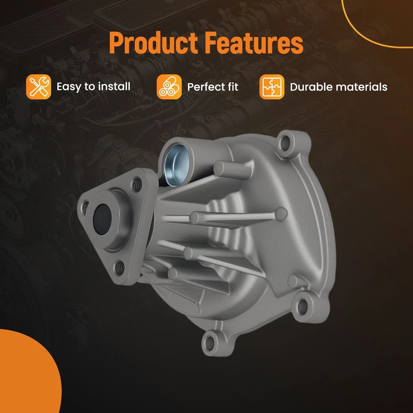 Coolant Water Pump Unit for Porsche Panamera V8 4.8L (2010–2016)
