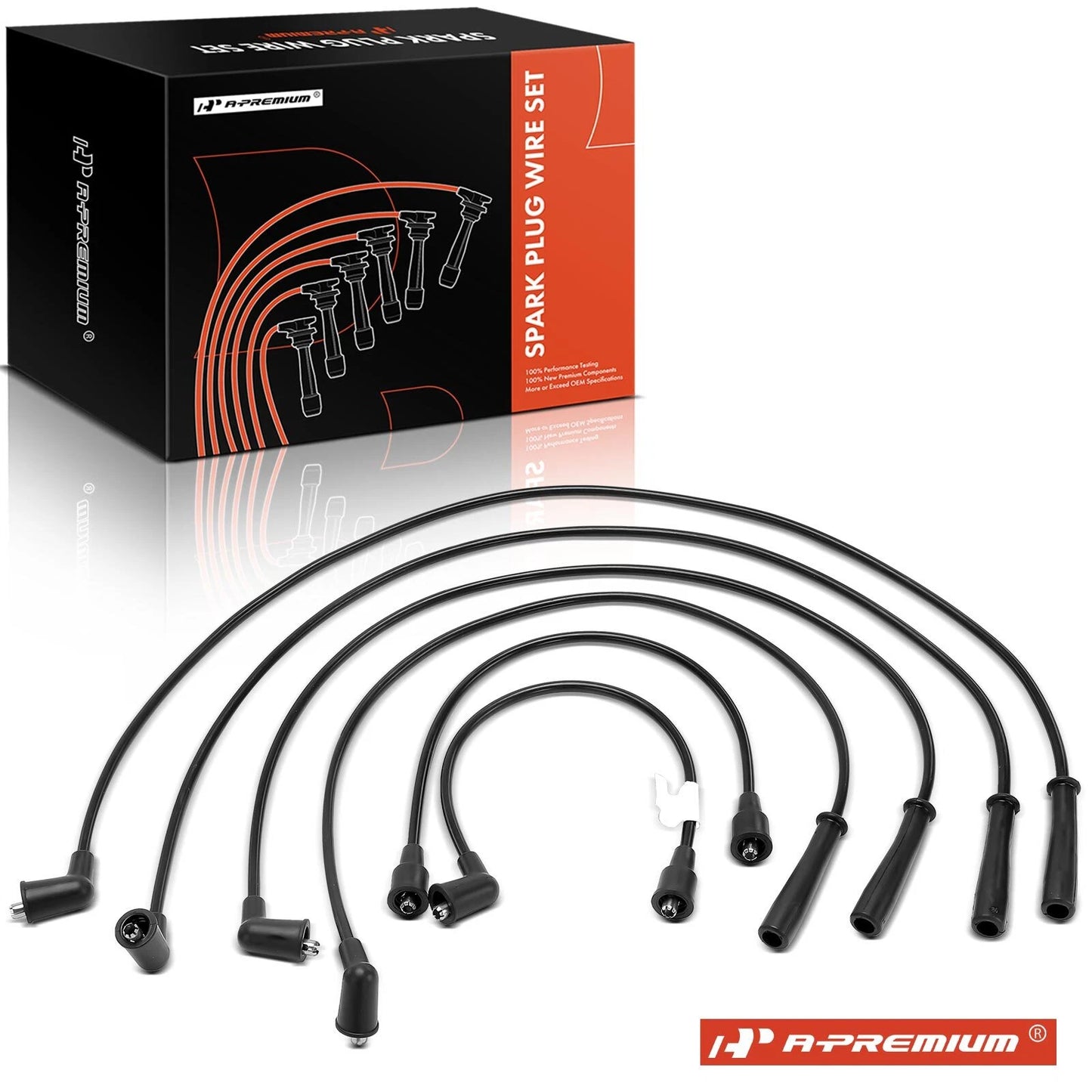 6Pcs Spark Plug Wire Set for Chevrolet S10 GMC S15 (1982–2004)