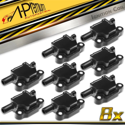 8x Ignition Coil for Chevy Silverado 1500, Tahoe, GMC Sierra (2014–2019)