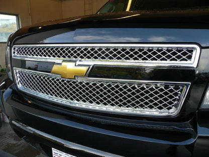 2pc Chrome ABS Grille Overlay for 2007-2013 Chevy Avalanche LS