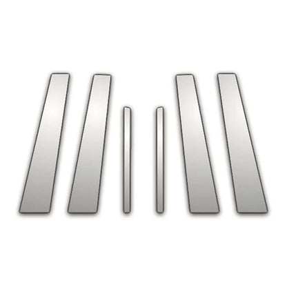 6Pc Chrome Pillar Post Covers for 2008-2012 Chevrolet Malibu