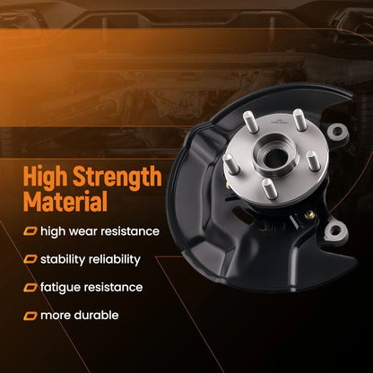 Front Steering Knuckles and Wheel Hub Bearings for Toyota Corolla Matrix (2014–2018)